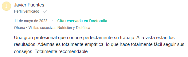 Opiniones nutricionista Granada CF